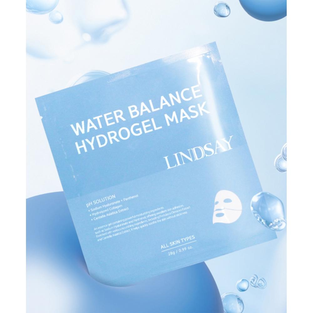 LINDSAY Collagen HydroGel Water Balance Moisture Face Gel Mask Pack 10 Pack