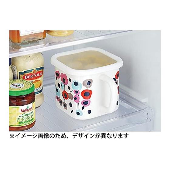 Tamahashi Storage Container Square Pot Enamel 1450ml IH/Gas Fire Compatible Made in Japan Prune White Red Strawberry YJ-819