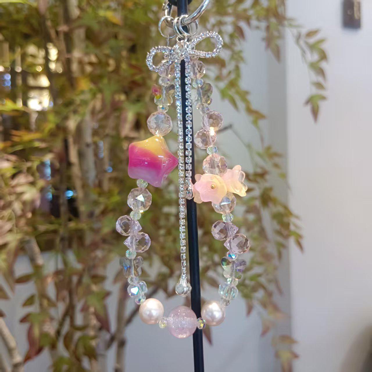 

Elegant and Versatile Crystal Wrist Lanyard: Premium, Portable, and Durable Anti-Loss Mobile Accessory