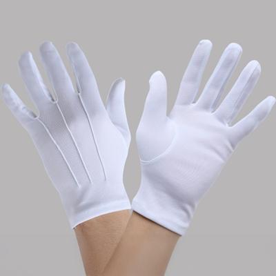 Guantes blancos, guantes de uniforme formal de esmoquin para hombres y mujeres, guantes de mayordomo
