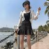Denim Skirt Ladies Short Fishtail Retro High Waist Ruffled Hip A-line Skirt