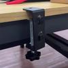 K1AE 2Pcs Desktop Base C Clamps Table Mount Clamps Desk C Clamps Iron Hardware Clamps For Workbench Studio Accessories