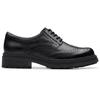 Women's Clarks Orinoco3 Derby Ankle Boots Black Leder