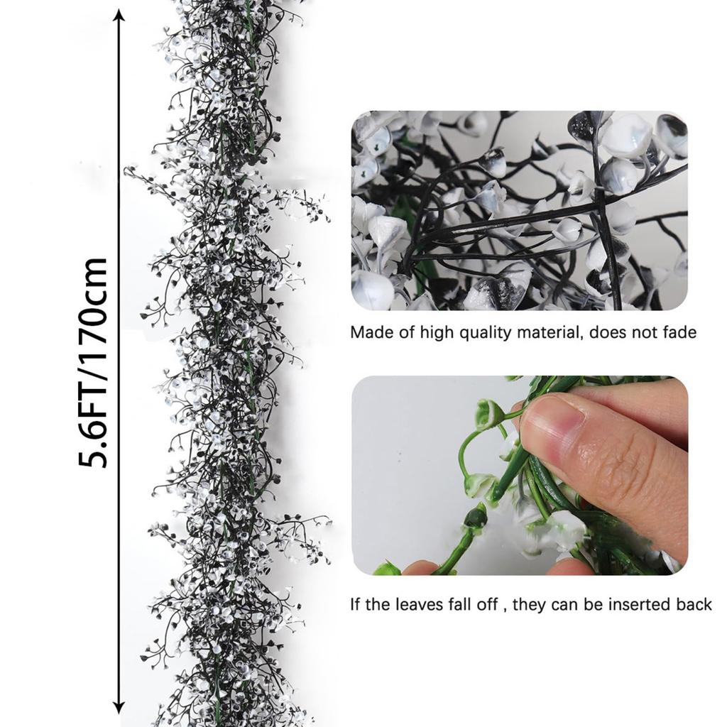 Artificial Hanging Plant 1pc 5.6ft Fall Garland Ferns Leaves Fake Ivy Vine For Home Wedding Table Centerpiece Party Garden Decor