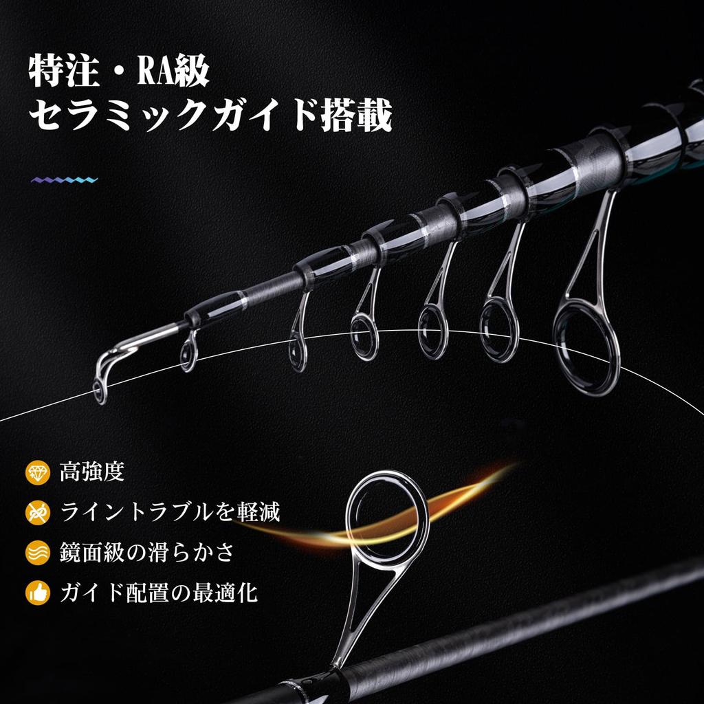 Goture Compact Fishing Rod Medium Telescopic Pack Rod Baitcasting 1.83M