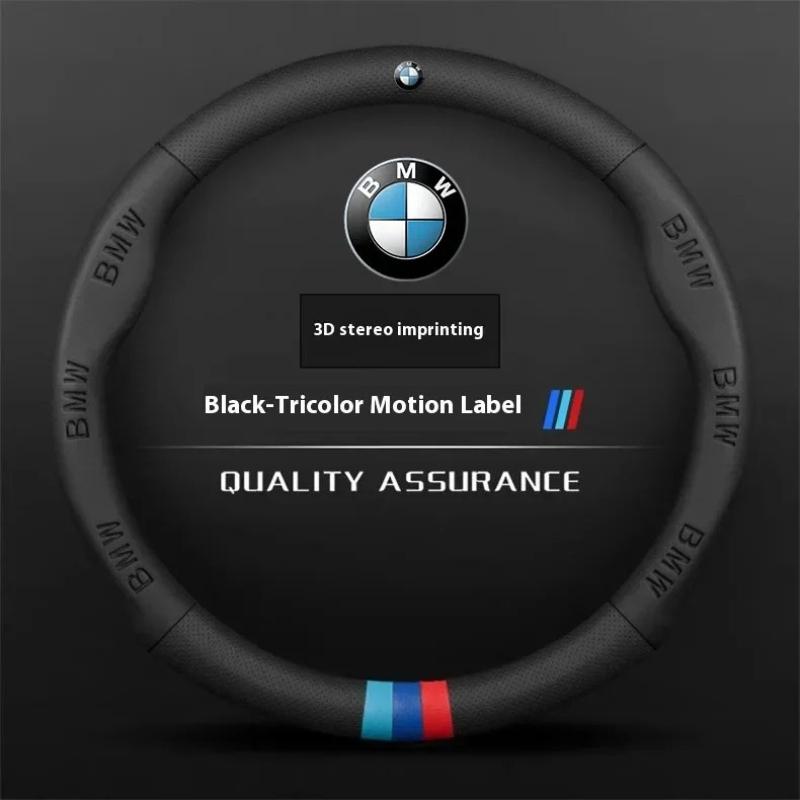 AYCCV1 NEW Car 3D Embossing Ventilate Steering Wheel Cover For BMW M Power M3 M4 M5 E36 E39 E46 E60 F10 F15 F20 F25 F30 G30 X1 X3 X5