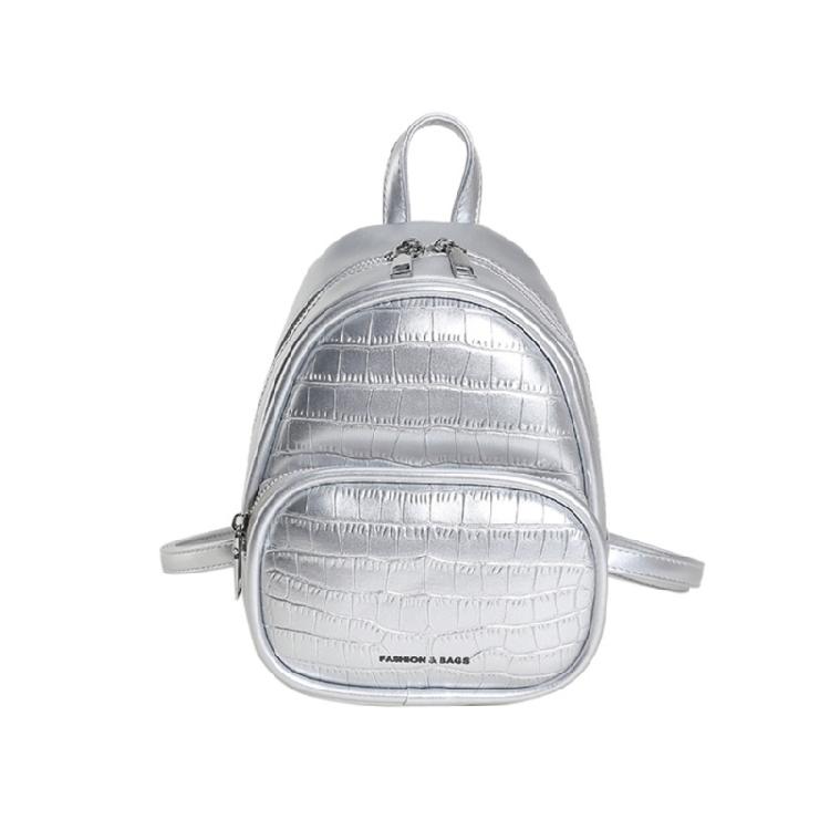 Современный рюкзак Повседневный рюкзак Кожаный рюкзак для функциональности и стиля серебряный 1990₽