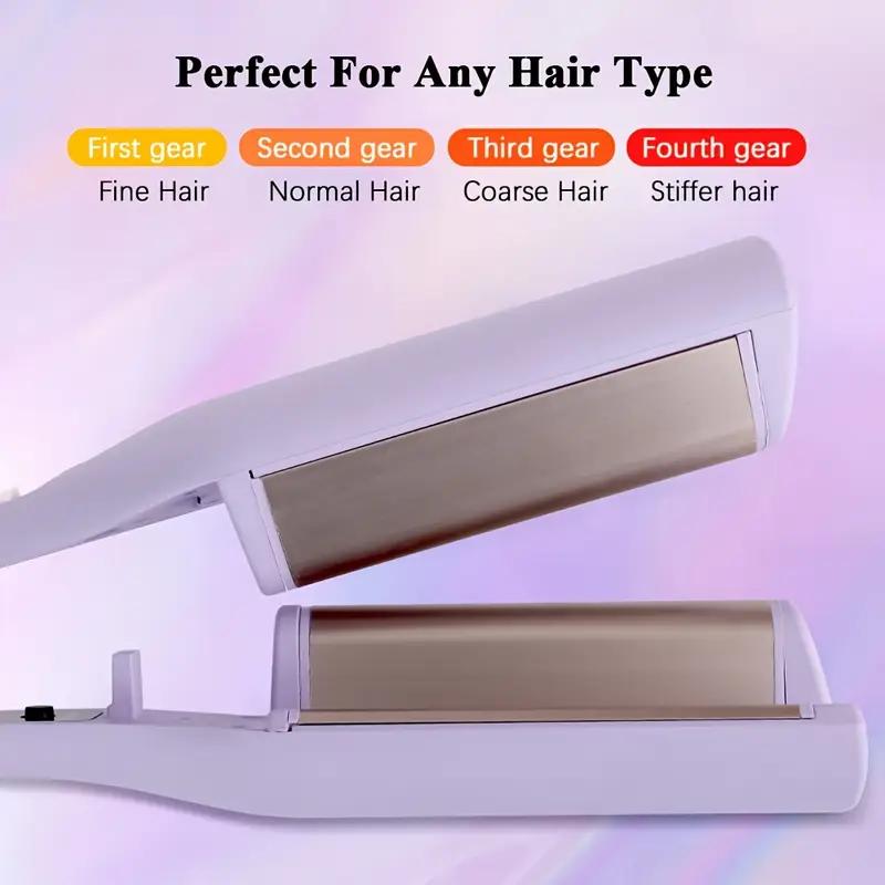 New French-Style Egg Roll Curling Iron With Water Ripple, Large Curl, Small Wave, Plastic Board, Negative Ion, Hair-Safe Gadget