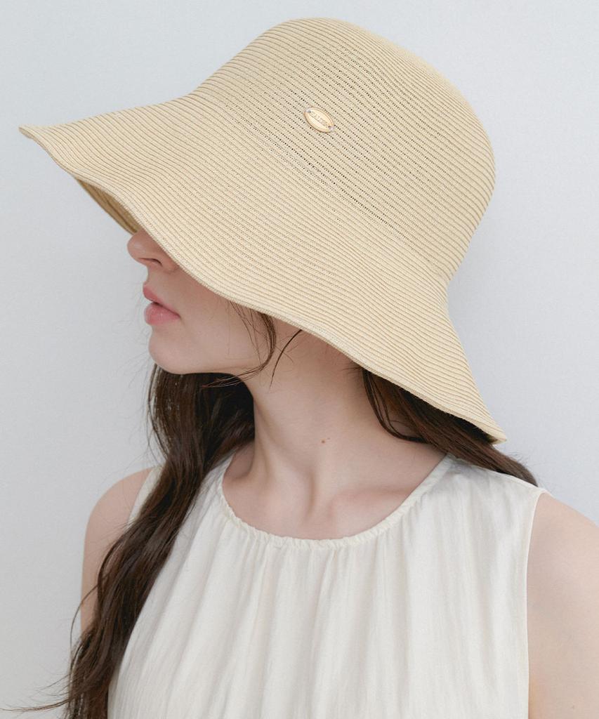 Hallen Wide Pendant Bucket Hat (C079_Ivory)