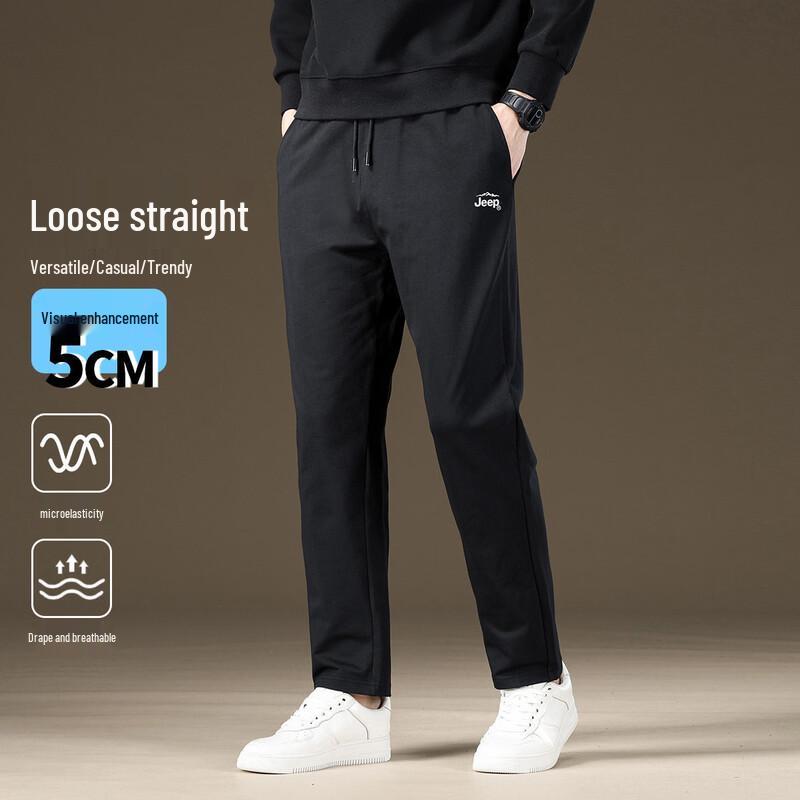 JEEP Men s Straight-Leg Fleece-Lined Sweatpants 2XL