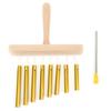 8Tone Chimes SingleRow Tube Children S Percussion Instruments Orff Preschool Toys with Hammer(Gold )