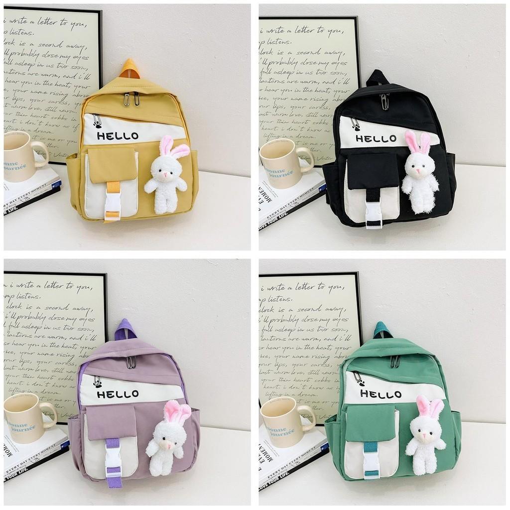 Cute Rabbit Design School Backpack For Girls Breathable Fabric Spacious And Fun