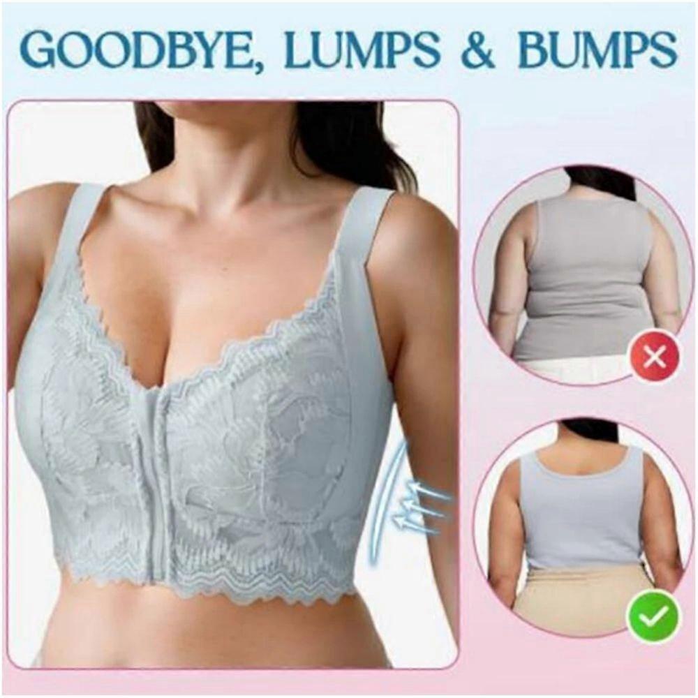 1pc Ziplacy - Ultra Soft Front Zip Wireless Lifting Bra, Women's Sports Bra Wireless