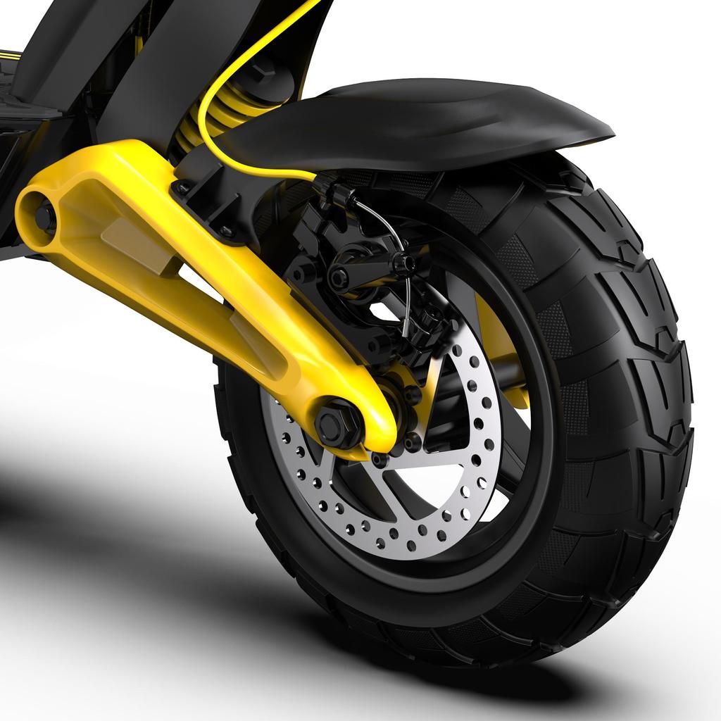 OOTD S10 Electric Scooter Outfit: 10-inch 1400W Motor, 48V 20AH, Maximum Range 70km, Maximum Load 120kg, Black