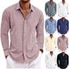 Men's Long Sleeve Shirt With Button-Down Collar   Shirt Men's Long Sleeve Shirt