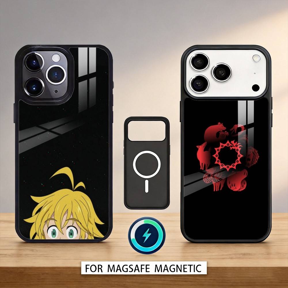 Seven D-Deadly Sins Meliodas Phone Case For iPhone17,16,15,14,13,12,Pro,Max,Magnetic For Magsafe Wireless Charging