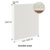 18-Panel Curved Folding Screen Divider – Japanese Style Retractable Wall for Live Broadcasts