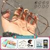 CLLOIO High Quality Retro Polygonal Myopia Prescription Computer Glasses Women Anti Blue Ray Photochromic Progressive Eyeglasses