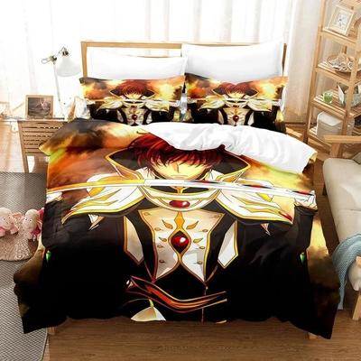 Fashion 3D Print Anime Code Geass Bedding Set Single Twin Full Queen King Size Bed Set Teenager Bedroom Sheet Set Home Textiles