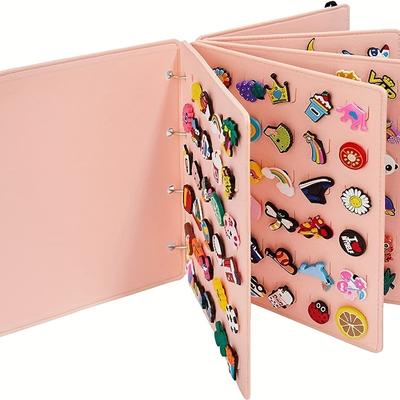 Přívěsky na boty Organizér Book, Úložná knížka pro Croc Charms Stojan na přívěsky na plážovou tašku se 120 otvory