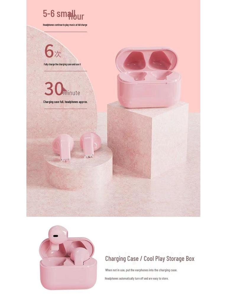Mini High-Value Noise-Cancelling Bluetooth Earbuds for Girls - Wireless, Hot-Selling Pro5s Edition