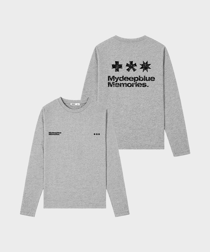 Maidibbeullumemolijeu (W/M) Crack Symbol Long Sleeve(Gray)