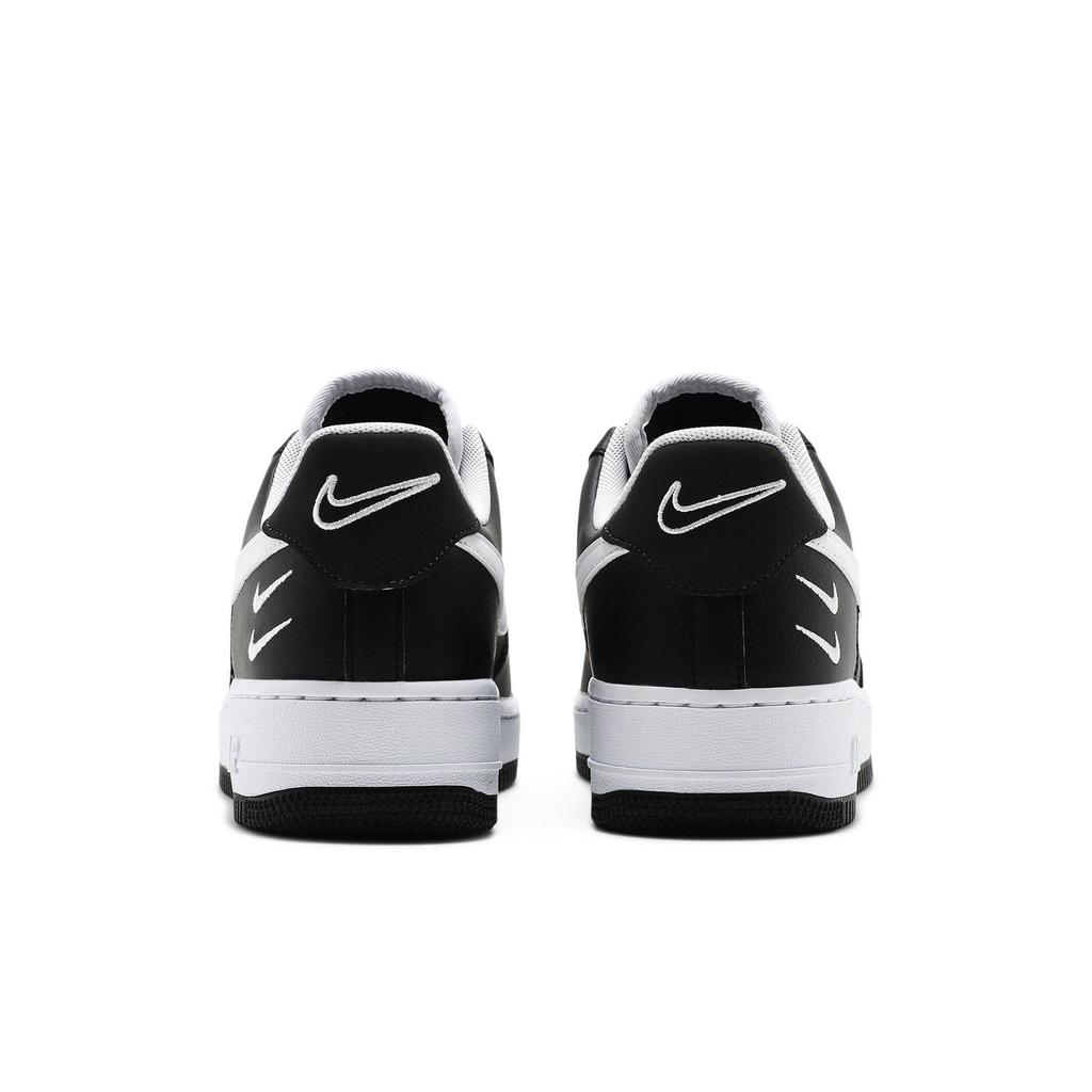 Nike Air Force 1 '07 LV8 'Double Swoosh - Black White' (Unisex) Black / White Skateboard Shoes CT2300 001