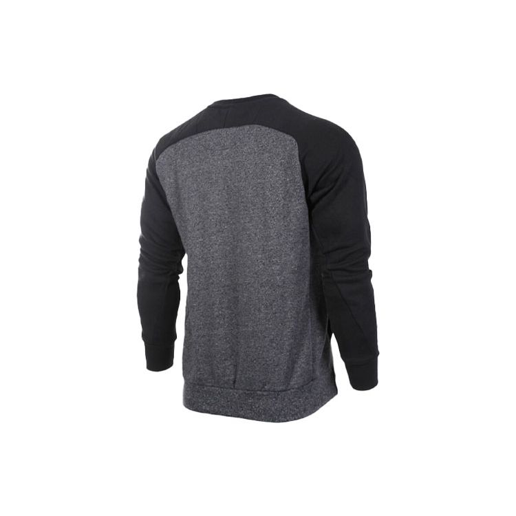 Jordan Embroidered Patchwork Fleece-Lined Warm Sweatshirt Men Tops Black 834378-010