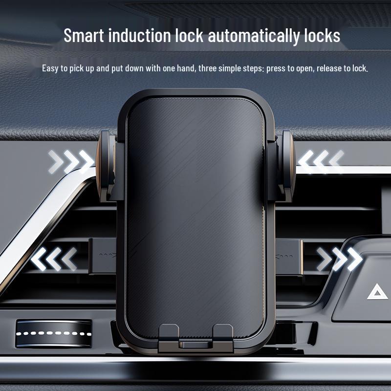 Noise-Free ABS Car Air Vent Phone Mount with Multifunctional Navigation Holder