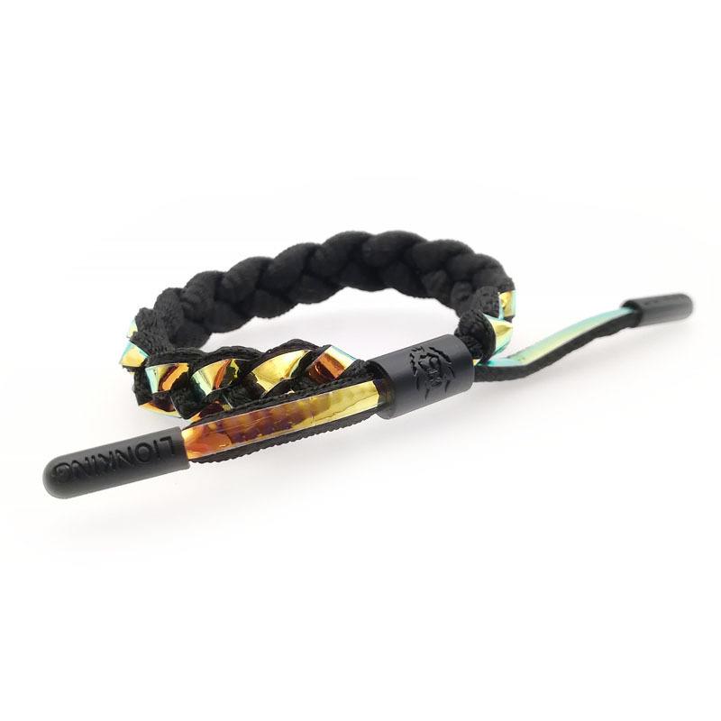 Bracelet Shoelace Woven Holographic Reflective Couple Bracelet Men's and Women's Bracelet