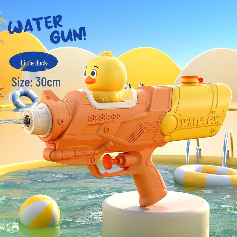Double Nozzle Water Gun Toy: Little Horse, Dinosaur, Duck & Shark Squirt Gun
