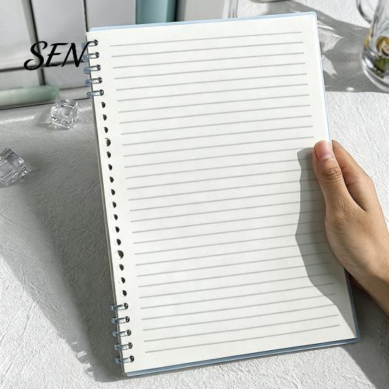 Grid Paper for Drawing A5 Spiral Notebook, Lined /Horizontal Grid/Blank Inner Page, Multifunctional Writing Pad Morandi Solid Color Cover Sketchbook
