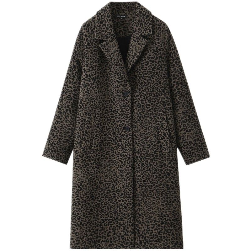 

Fashion Style 2024 Autumn New Women s Clothing Easiest for Match Wool Blended Animal Pattern Coat Outwear 8340701 Picture color L