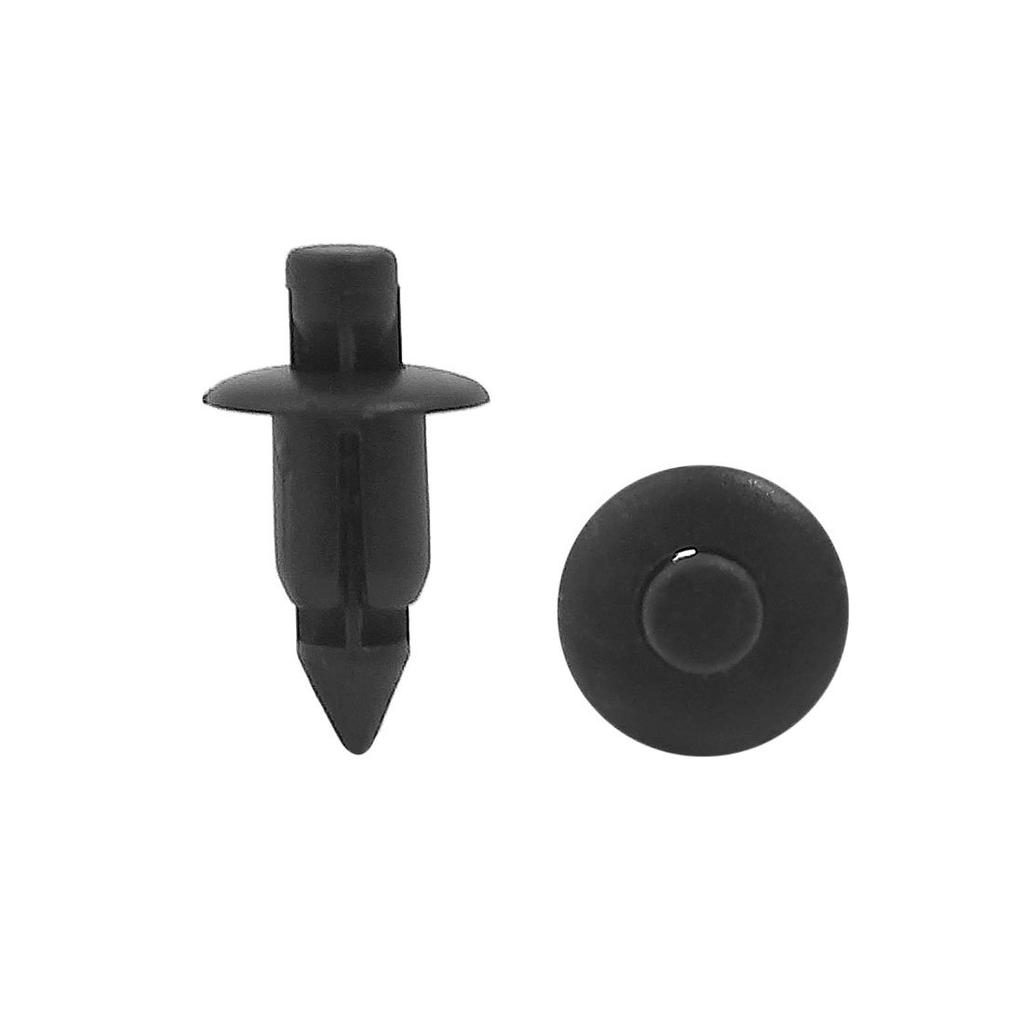 uxcell Clip Retainer Fixer Black Plastic Car Rivet Push Clip 30pcs
