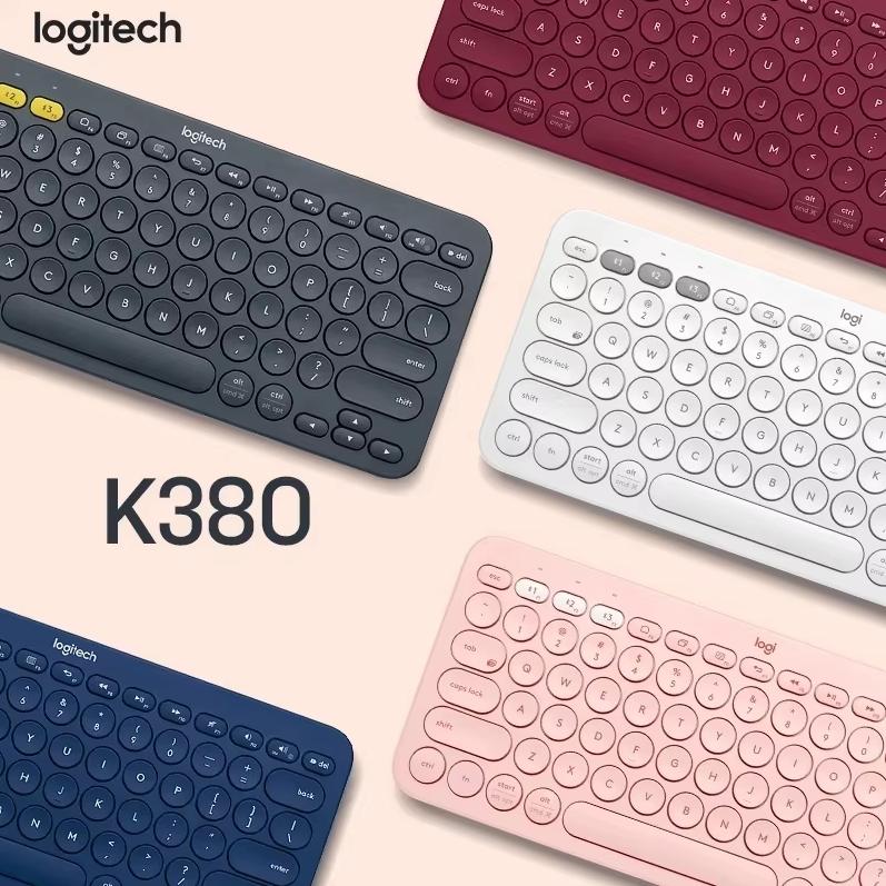 Logitech K380 Bluetooth Keyboard Laptop Phone iPad Tablet MAC Thin Film Keyboard Ultra Thin Portable Office Keyboard