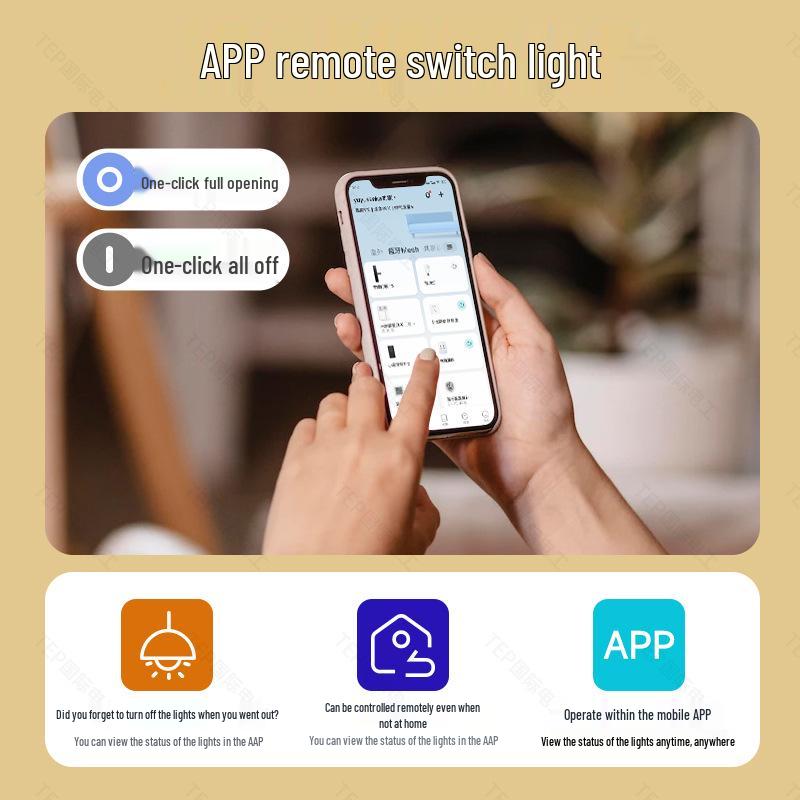 Mijia Smart Voice-Control Gray Glass Wireless Light Switch with Bluetooth