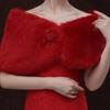 Ticken Warm Wedding Faux Fur Shawl Faux Fur Rabbit Fur Scarves Plush Shawl  Scarf Accessories