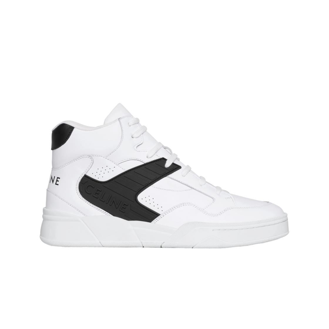 

Celine Ct-06 Высокие кроссовки из телячьей кожи Оптический белый Черный IT 42