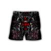 Japanese Samurai Mask Beach Shorts For Men's Clothing Street Harajuku Shorts 3D Print Retro Fashion Mystery Style Funny Pants