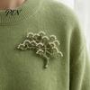 Plants Lapel Accessory Faux Pearl Leaf Brooch for Women, Vintage Theme Pin, Nature Inspired Clothing Jewelry Wedding Party Prom Women