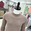 Men's 100% Wool High-Collar Knit Sweater – Thick, Warm, Solid Color, Perfect for Autumn and Winter