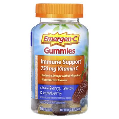 Immune Boosting Gummies, Strawberry, Lemon & Blueberry, 45 Gummies