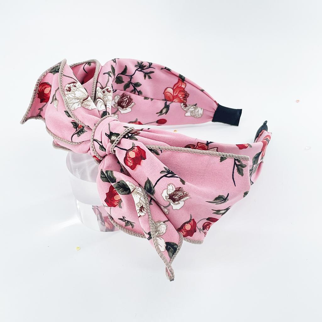 Women Girls Flower Big Knot Bow Hairband Headband Adult Hair Accessories Hair Jewley