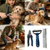 Household Coat Grooming Set for Dog, 3 Piece Nail Trimmer, Metal Finishing Comb and Detangling Comb for Weekly Brushing and Coat Smoothing