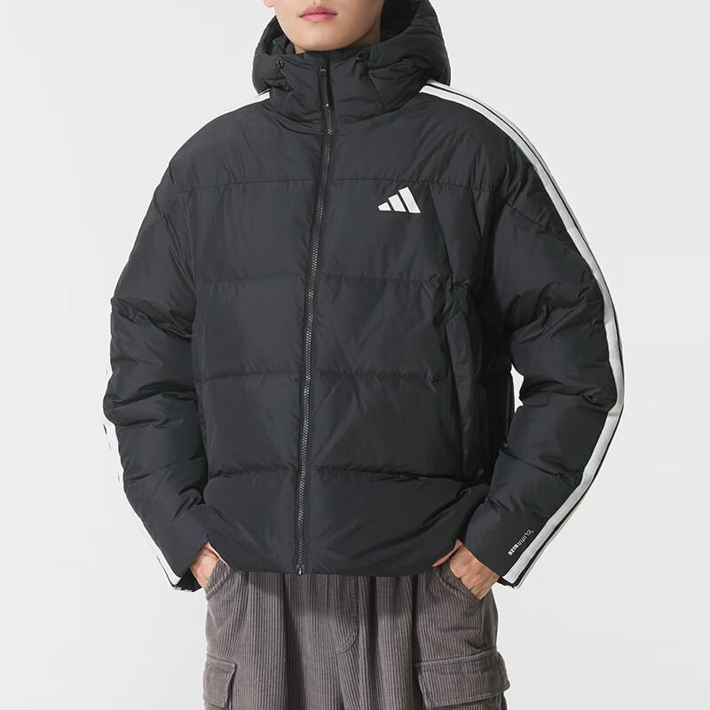 Adidas Warm Windproof Striped Zipper Duck Down Jacket Men Jackets KC2493