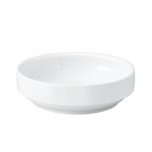 [Official] OGISO (Ogiso) - Used In Daycare Centers! Reinforced Porcelain Eating and Easy-Scooping Dish, 14.5cm Diameter, White, 17140000A100