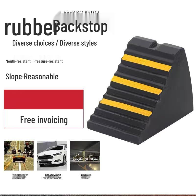 Portable Anti-Slip Rubber Wheel Chocks | Car & Truck Triangle Ramp Stoppers