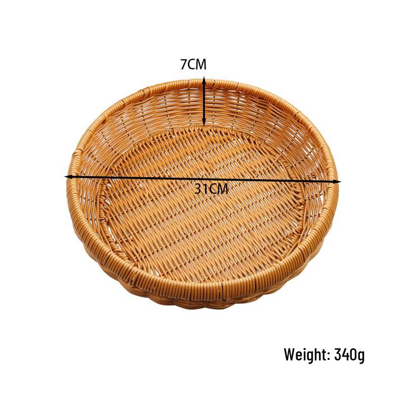 

ZISIZ Round Hand-woven Storage Basket