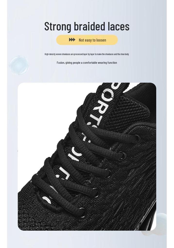 2024 Men's Breathable Mesh Running Shoes - Trendy, Large Size, Casual Sporty Blade Design for Spring & Autumn