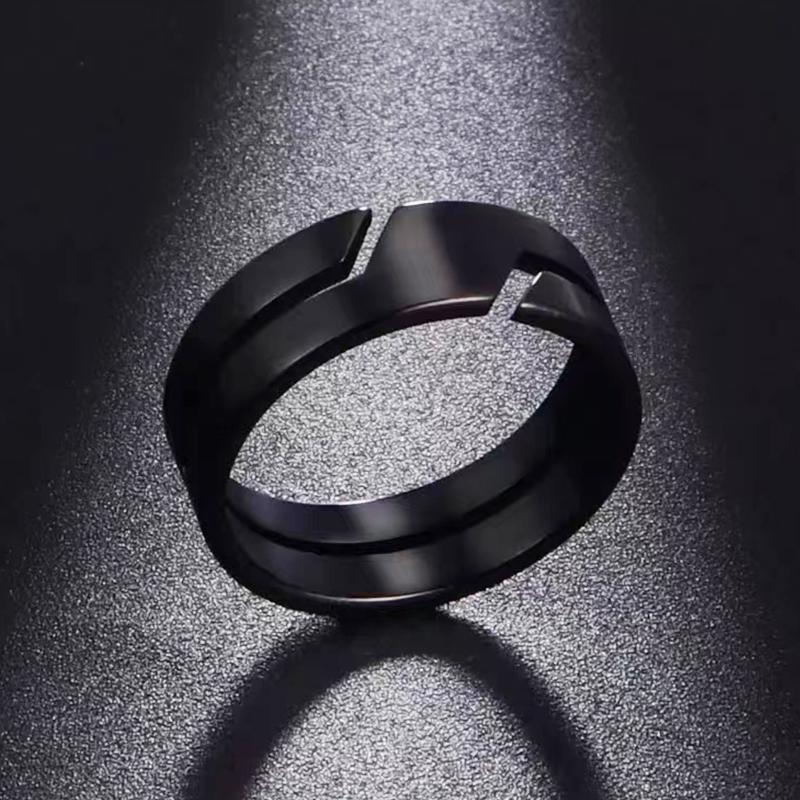 Mode Schlichter Edelstahl Partnerring für Männer Frauen Lässige Fingerringe Charm Schmuck Hochzeit Verlobung Jubiläumsgeschenk